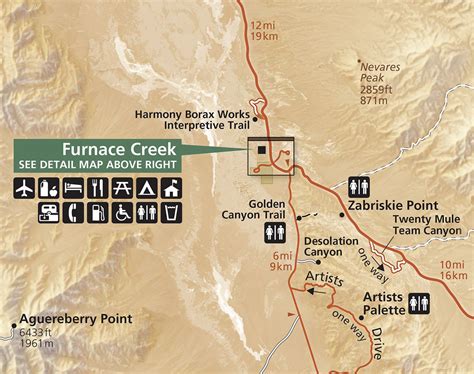 MAP of Death Valley National Park